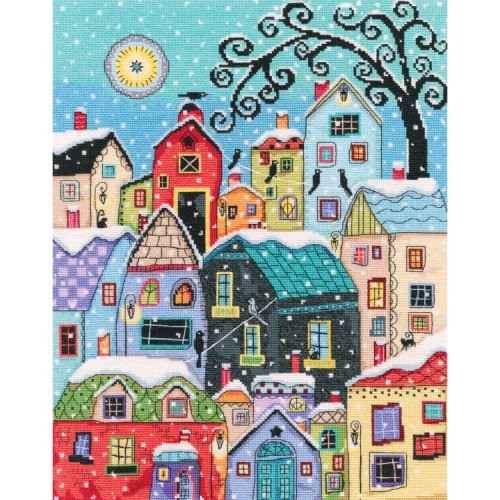 (image for) Falling Snow Counted Cross Stitch Kit